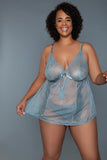 2238 Bridgette Babydoll Grey