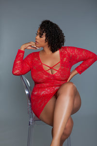 2247P Lynn Chemise Red