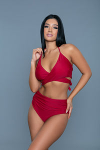 2280 Francesca Swimsuit Maroon