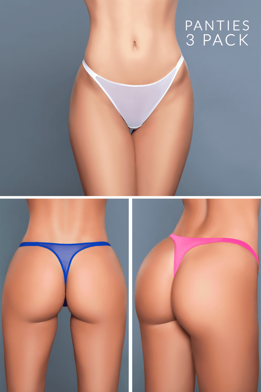 2102 Kayleigh Thong 3 Pack