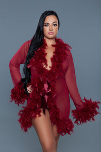 BW834SMAR Lux Robe Maroon