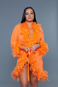 BW834SNOR Lux Robe Neon Orange