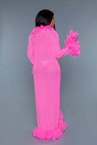 BW834HP Glamour Robe Hot Pink