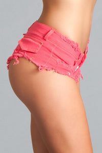 BWJ3HP Baby Got Back Booty Shorts - Hot Pink